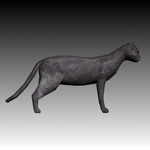 max cat pet - Cat low poly by virtualclay
